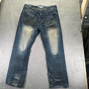 Vintage GS-115 Doheny Jeans Mens 40x34Blue Cotton Denim Straight‎ Slim Workwear
